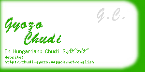 gyozo chudi business card